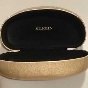 ST JOHN Eyewear Case-Gold Metallic
